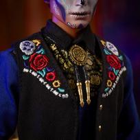 lele barbe pigu.lt - Mattel Lėlė Barbė Ken Dia De Muertos 2022 HBY10, 30 cm - 9 nuotrauka