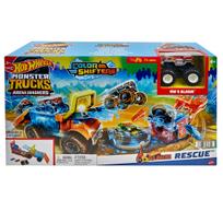 trasos - Mattel Hot Wheels Monster Trucks kovų arena „5 sirenos“, HPN73 - 10 nuotrauka