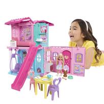barbes namas su lele - Mattel Barbie Chelsea Pop-Up namelis su priedais, 12 cm, įvairių spalvų - 2 nuotrauka