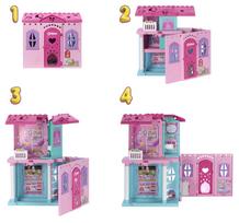barbes namas su lele - Mattel Barbie Chelsea Pop-Up namelis su priedais, 12 cm, įvairių spalvų - 4 nuotrauka