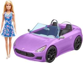 laleo - Mattel Barbie kabrioletas su lėle, violetinė (Purple), HBY29 - 7 nuotrauka