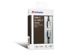 type c pakrovejas - Verbatim Cable USB to USB Grey 2m - 4 nuotrauka