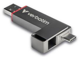 verbatim 1tb - Verbatim Pendrive 1TB USB-A/USB-C Dual QuickStick 32043 - 2 nuotrauka