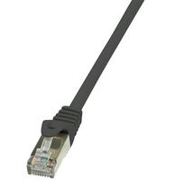 pvc tinklai - LogiLink Patchcord CAT 5e F/UTP 0.25m Black - 2 nuotrauka