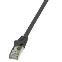 pvc tinklai - LogiLink Patch Cable Cat.6 F/UTP EconLine 0.5m Black - 2 nuotrauka