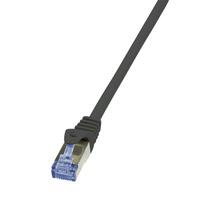 cat - LogiLink Patch Cable Cat.6A from Cat.7 600 MHz S/FTP PIMF PrimeLine 30m Black - 2 nuotrauka