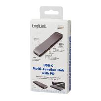 usb c laidas 4k - LOGILINK UA0302 LOGILINK- USB-C 7 viename daugiafunkcis šakotuvas su PD, aliuminio lydinys, 100 W - 3 nuotrauka