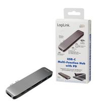 usb c laidas 4k - LOGILINK UA0302 LOGILINK- USB-C 7 viename daugiafunkcis šakotuvas su PD, aliuminio lydinys, 100 W - 4 nuotrauka