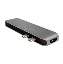 usb c laidas 4k - LOGILINK UA0302 LOGILINK- USB-C 7 viename daugiafunkcis šakotuvas su PD, aliuminio lydinys, 100 W - 5 nuotrauka
