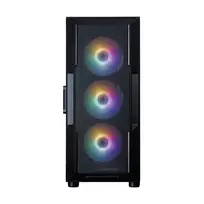 zalman korpusas - Zalman I3 NEO V2 Juodas (Black) Midi Tower su 4 RGB ventiliatoriais - 4 nuotrauka