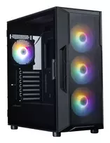 zalman korpusas - Zalman I3 NEO V2 Juodas (Black) Midi Tower su 4 RGB ventiliatoriais - 6 nuotrauka