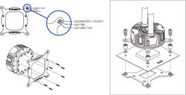 procesoriaus ausintuvas intel - Zalman ZM-1700MKB Intel Mounting Kit - 2 nuotrauka