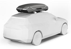 automobilio stogo - Stogo bagažinė THULE MOTION 3 XXL TITAN GLOSSY - 4 nuotrauka