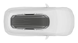automobilio stogo - Stogo bagažinė THULE MOTION 3 XXL TITAN GLOSSY - 5 nuotrauka