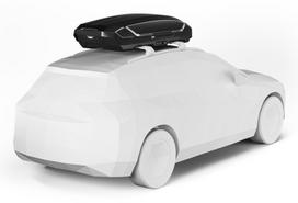 automobilio stogo - Stogo bagažinė THULE MOTION 3 L BLACK - 4 nuotrauka