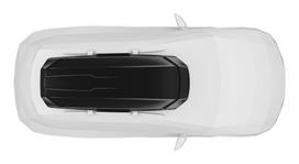 automobilio stogo - Stogo bagažinė THULE MOTION 3 XXL LOW BLACK - 5 nuotrauka