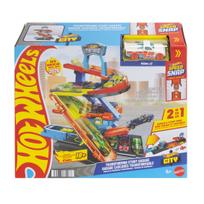 trasos - Mattel Hot Wheels City Transformuojamas triukų garažas 2 in 1 (JHL94) - 8 nuotrauka