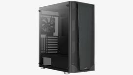 pc case atx mid tower case - Kompiuterio korpusas AeroCool Prism G-BK-V1, juoda - 2 nuotrauka
