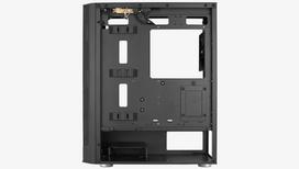 pc case atx mid tower case - Kompiuterio korpusas AeroCool Prism G-BK-V1, juoda - 4 nuotrauka
