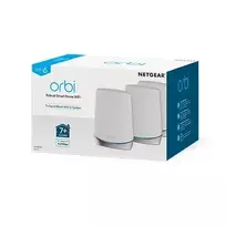 wifi 6 ghz marsrutizatorius - Netgear Orbi RBK753 3-Pack, balta (White) - 3 nuotrauka