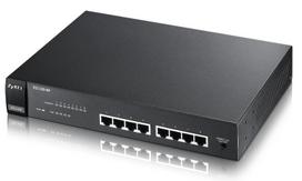 tinklo komutatorius poe - Šakotuvas ZYXEL ES1100-8P 8-PORT 10/100 POE SWITCH - 2 nuotrauka