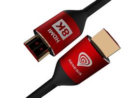 3m hdmi kabelis - Genesis NKA-1993 HDMI - HDMI 3m 8K Raudonas (Red) - 4 nuotrauka