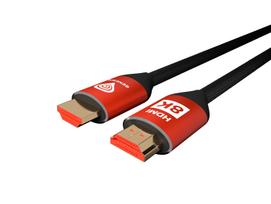 3m hdmi kabelis - Genesis NKA-1993 HDMI - HDMI 3m 8K Raudonas (Red) - 5 nuotrauka