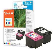 hp 302 kasete - Peach Multi Pack, juoda/įvairių spalvų, 13.5 ml - 2 nuotrauka
