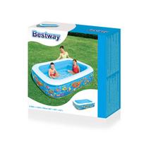 pripuciama vonia - Bestway Happy Flora, 702 l, mėlynas - 6 nuotrauka