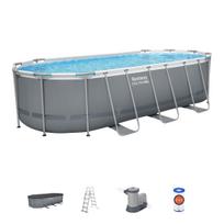 baseinas - Baseinas Bestway Power Steel 56710, mėlynas/pilkas, 13430 L - 10 nuotrauka
