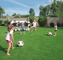 vartai - Pripučiami futbolo vartai + Bestway kamuoliai 52058 - 4 nuotrauka