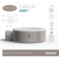 lay z spa pripuciamas baseinas - Pripučiamas sūkurinis baseinas 2-4 asmenims Bestway Lay-Z-Spa CANCUN - 27 nuotrauka