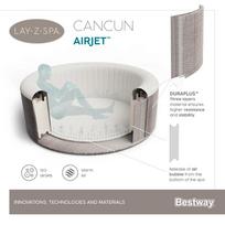 lay z spa pripuciamas baseinas - Pripučiamas sūkurinis baseinas 2-4 asmenims Bestway Lay-Z-Spa CANCUN - 28 nuotrauka