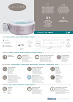 lay z spa pripuciamas baseinas - Pripučiamas sūkurinis baseinas 2-4 asmenims Bestway Lay-Z-Spa CANCUN - 30 nuotrauka
