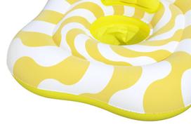 pripuciamas ratas sedyne - Bestway 32298 Pripučiamas plaukimo ratas Wavy Square, geltonas, 79 cm - 10 nuotrauka