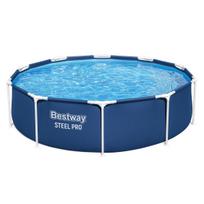 dyzelinis sildytuvas 30 - Bestway Steel Pro karkasinis baseinas 305 x 76 cm, mėlynas (Blue) - 2 nuotrauka