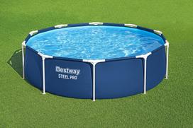 dyzelinis sildytuvas 30 - Bestway Steel Pro karkasinis baseinas 305 x 76 cm, mėlynas (Blue) - 4 nuotrauka