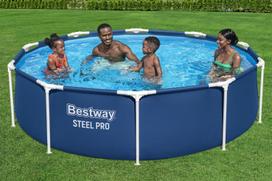 dyzelinis sildytuvas 30 - Bestway Steel Pro karkasinis baseinas 305 x 76 cm, mėlynas (Blue) - 9 nuotrauka