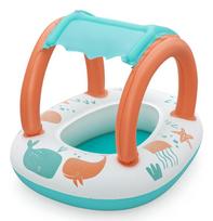 valties dugnas - Bestway pripučiamas pontonas vaikams su stogu 34203 - 10 nuotrauka