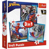 zmogaus voro delione - Trefl Dėlionė 3in1 Spider Friends 34874 - 6 nuotrauka