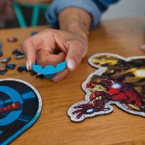 kapitonas amerika - Trefl Marvel Heroes Fearless Capitan America, 48 x 20 cm, 160 det. - 8 nuotrauka