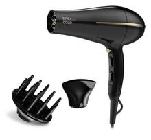 2200 plauku dziovintuvas - GA.MA Bora Gold Ion GH0825 Juodas (Black) - 2 nuotrauka