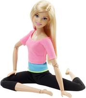 lele barbe pigu.lt - Lėlė Mattel Barbie Made To Move - Pink Top DHL82 - 3 nuotrauka