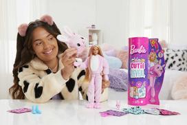 lele barbe pigu.lt - Barbės „Cutie Reveal“ minkštutėlis zuikutės siurprizų rinkinys, 1 serija - 7 nuotrauka
