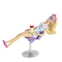 barbes namas su lele - Mattel Barbie Sparkle Mask Day Spa HCM82, 29 cm - 5 nuotrauka