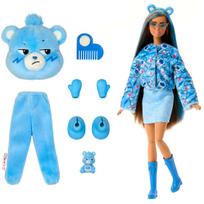 lele barbe pigu.lt - Mattel Barbie Cutie Reveal Care Bears lėlė - Rūpestinga meškutė (Grumpy Bear) JCN96 - 7 nuotrauka