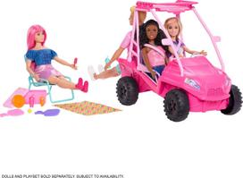 lele barbe pigu.lt - Barbie Mysteries Beach Buggy (JFV68) - 4 nuotrauka