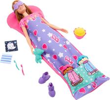 lele barbe pigu.lt - Lėlė su priedais Mattel Barbie Šuniuko pižamų vakarėlio rinkinys HXN01, 29 cm - 5 nuotrauka