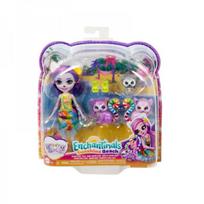 lemuras - Lėlė su priedais Mattel Enchantimals Lemūrų šeima HRX86, 22 cm - 3 nuotrauka