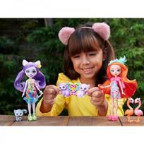 lemuras - Lėlė su priedais Mattel Enchantimals Lemūrų šeima HRX86, 22 cm - 4 nuotrauka